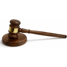 Livenda Ahşap Pirinç Işlemeli Hakim Tokmağı 9070