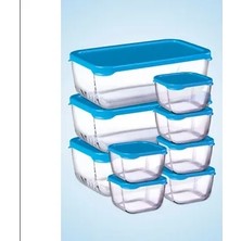 Paşabahçe Snowbox 9 Prç. Kapaklı Cam Saklama Kabı