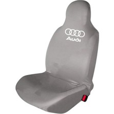 Antwax Audi Q7 Penye Oto Koltuk Kılıfı - Marka Logo Baskılı - Gri