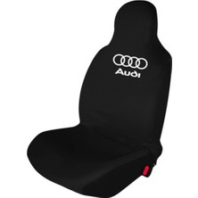 Antwax Audi Q7 Penye Oto Koltuk Kılıfı - Marka Logo Baskılı - Siyah