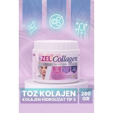 Zel Tip 3 Hidrolize Toz Kolajen 280 g – Katkısız & Tatlandırıcısız