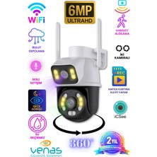 Venas Çift Kameralı FULL HD Hareketli Kablosuz Dış Mekan Güvenlik Kamerası