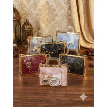 Mik Store Özel Hediye Çantalı Lüks Yazma, Inci Tesbih ve Taşlı Zikirmatik Seti (Tek Adet)