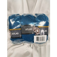 Ören Bayan Atlas Petrol Mavi El Örgü Ipi (3 Adet) - Renk: 101