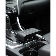 İsmiyle Al Araç Çakmak Çoklayıcı 4 Çıkışlı 2 USB ve Type C Girişli Çok Fonksiyonlu Şarj Ünitesi