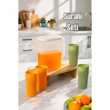 Porsima 162227-000 6 Parça Sürahi ve Bardak Seti - 6lı Piknik,kamp Seti