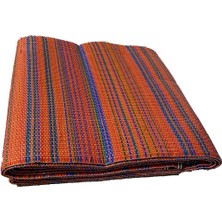 Store Katlanabilir Plastik Hasır Kilim Dış Mekan Piknik Kamp Sergisi Çift Dikiş (Kırmızı, 175 x 270 Cm)