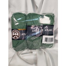 Ören Bayan Atlas Su Yeşil El Örgü Ipi (3 Adet) - Renk: 132