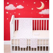 More Home Müslin Bezi Set 5 Parça  % 100 Pamuklu Yıldızlı