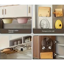 BLR Tekli Paslanmaz Bulaşık Süngeri Tutucu Yapışkanlı Askılık Çift Taraflı Yapışkanlı4*4 cm