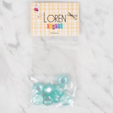 Tbl Dekor Loren Crafts 8 Li Yeşil Düğme - 47