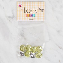 Tbl Dekor Loren Crafts 8 Li Yeşil Düğme - 0210