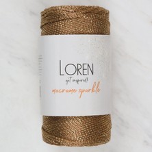 Tbl Dekor Loren Macrame Sparkle Simli Kahverengi El Örgü Ipi
