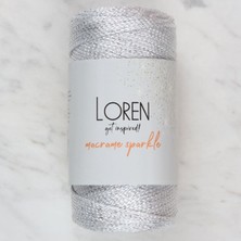 Tbl Dekor Loren Macrame Sparkle Simli Beyaz El Örgü Ipi - Rm