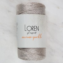 Tbl Dekor Loren Macrame Sparkle Simli Bej El Örgü Ipi - Rm 3