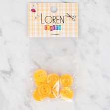 Tbl Dekor Loren Crafts 8 Li Sarı Düğme - 193