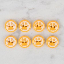 Tbl Dekor Loren Crafts 8 Li Sarı Pati Düğme - 613