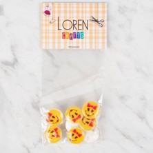 Tbl Dekor Loren Crafts 8 Li Sarı Düğme - 665