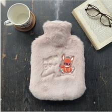 Tbl Dekor Mutlu Robot Hayvan Figürlü Pembe Peluş Sıcak Su Torbası 1 Lt – Yumuşak Kılıf, Uzun Süre Sıcak Tutan Termal Su Torbası