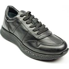 Hammer Jack Baley Hakiki Deri Siyah Bosphorus Erkek Spor Ayakkabı