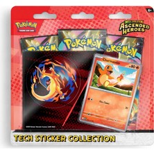 Pokemon Pokémon Ascended Heroes – Tech Sticker Collection | Charmander Özel Seri | 3 Booster Paketli Koleksiyon Seti 🔥