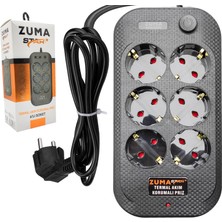 Zuma ZP-605 6lı Akım Korumalı Priz 5 Metre Anahtarlı