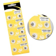 İsmiyle Al Saat Pili - Düğme Pil 10LU Paket LR626-LR66 AG4-1.55V