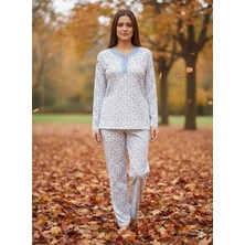 Aysun Tekstil Yeni Ürün!!! Yüzde Yüz Pamuk Patlı Yaka Kadın Pijama Takımı