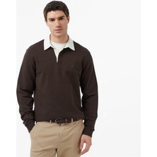 Nautica Erkek Kahverengi Regular Fit Uzun Kollu Polo Yaka T-Shirt K65370T.20C