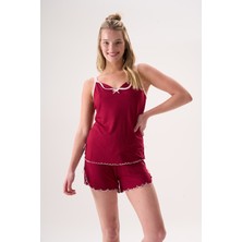 Evia Etoile Bambu Askılı Mini Şort Takım