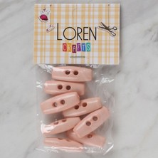 Tbl Dekor Loren Crafts Açık Pembe 8 Li Çoban Düğmesi - 71