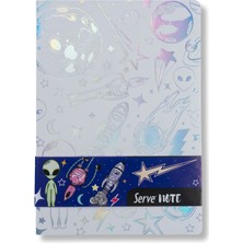 Serve Note Uzay 17X24 Çizgili Defter Beyaz Sv-Ntuzybyz