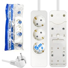 Seldur 3lü Grup Priz Topraklı 5 Metre