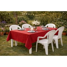 Batu Tekstil Dikdörtgen Masa Örtüsü – Dekoratif Bahçe, Balkon ve Yemek Masası Örtüsü (Renk & Desen Seçenekli)