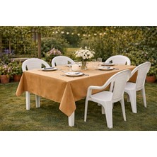 Batu Tekstil Dikdörtgen Masa Örtüsü – Dekoratif Bahçe, Balkon ve Yemek Masası Örtüsü (Renk & Desen Seçenekli)