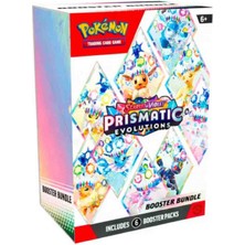 Pokemon Scarlet & Violet Prismatic Evolutions Booster Bundle (6’lı Booster Paket) – Orijinal Ingilizce Seri,
