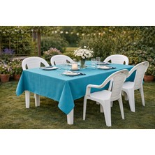 Batu Tekstil Dikdörtgen Masa Örtüsü – Dekoratif Bahçe, Balkon ve Yemek Masası Örtüsü (Renk & Desen Seçenekli)
