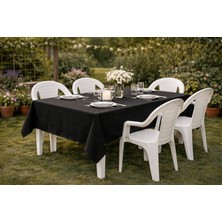 Batu Tekstil Dikdörtgen Masa Örtüsü – Dekoratif Bahçe, Balkon ve Yemek Masası Örtüsü (Renk & Desen Seçenekli)