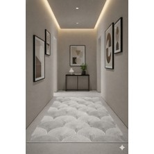 Babil Home Kaymaz Tabanlı Kesme  Salon Koridor Mutfak Yatak Odası Halısı 3024 Bej