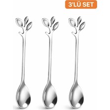 Volaconcept Çelik 6'lı Yaprak Saplı Çay Tatlı Kaşığı