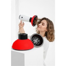 Nuveden Ieg™ Fön Için Difüzör Vigo Başlık - Saç Kurutma Başlığı Profesyonel Kırmızı