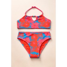 Kız Çocuk Floral Outburst Bikini Takımı Pembe