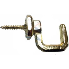 İsmiyle Al Vidalı Kanca, Askı Büyük - 15X23MM, Sarı - 100 Adet