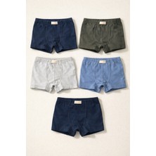 Erkek Çocuk 5'li Basic Çok Renkli Boxer