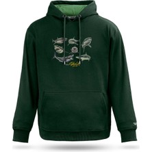 Tarrzzcom Unisex Shark Free Tasarım Kapşonlu Sweathirt %100 Pamuk 3 Iplik Kanguru Cepli Hoodie