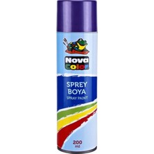 Nova Color Mor Renkli Sprey Boya 200 ml İç/Dış Mekan Kullanımı için Uzun Ömürlü
