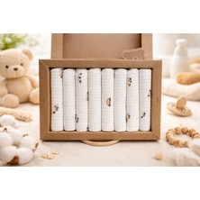 Bebelio %100 Coton 7li Bebek Ağız Silme Mendili