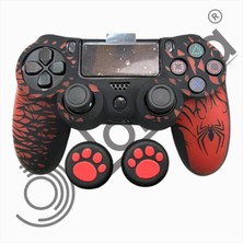 Doreka Ps4 Dualshock Spider-Man Koruyucu Silikon Kılıf ve Analog Korucusu