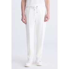 D'S Damat Ds Damat Regular Fit Ekru Düz Rayon Eşofman Alt 5HCE347020012
