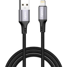 Volty Usb-A To Lightning Hızlı Şarj Kablosu | 12W, 480 Mbps, 1.2m, iPhone iPad Uyumlu (SIYAH-V0205001)